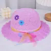 Chapéu de Palha de Verão Personalizado para Bebê Moda Dopamina Respirável Chapéu de Praia Infantil Proteção Solar para Férias de Verão Chapéu de Sol