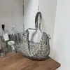 Bolsa de Ombro Estampada de Leopardo Estilo Dumpling, Nova Coleção Outono 2026 Europeia e Americana, Grande Capacidade para o Dia a Dia, Bolsa de Braço Versátil e da Moda
