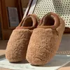 Pantuflas de Algodón de Invierno 2026 para Mujer, Pantuflas de Algodón Cálidas Antideslizantes para el Hogar con Forro de Felpa, Cobertura en el Talón y Suela Antideslizante