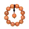Pulsera DIY de cuentas redondas de palisandro birmano, tamaño 20MMx12 cuentas, estilo minimalista chino unisex, cuentas de oración
