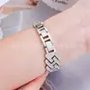 Adecuado para Applewatchs11 Apple Xiaomi Huawei Punto Diamante Sarga Forma de H Correa de Metal para Reloj de Mujer Fábrica Mayorista