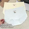 Braguitas de Chica Sin Costuras de Seda de Hielo Fresca Ultra Delgadas con Tema de Oso, No Aprietan, Tanga Triángulo de Entrepierna Extendida 10A para Mujeres