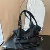 Bolsa tote de gran capacidad para mujer, modelo nuevo 2026, con moño y lunares, simple y elegante, versátil para ir al trabajo