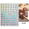 FULL BEAUTY pegatinas de arte para uñas transfronterizas estilo ins estrella plateada dorada de cuatro colores estrella octagonal pegatinas de arte para uñas de estilo