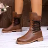 Botas de Montar para Mujer Tallas Grandes Transfronterizas, Botas Populares para Mujer de Aliexpress, Botas de Invierno Versátiles de Venta Caliente, Venta al por Mayor Mixta, Dropshipping