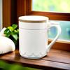 Xícara de Chá sem Tampa Corpo de Cerâmica Caneca para Escritório Reunião Casa Hotel Sala de Xadrez e Cartas Caneca Presente Publicitário Caneca de Água