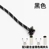 Cuerda Redonda de Poliéster con Patrón de Puntos de Colores de 5 mm Hilada en Núcleo para Tejido Hecho a Mano DIY, Moda Personalizada, Cuerda Decorativa Práctica para Cinturas, Sombreros y Pantalones