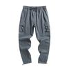Pantalones largos de algodón puro para hombre, novedad de primavera y otoño de 2021, monos holgados, finos e informales con múltiples bolsillos.