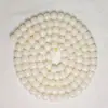 Contas de Raiz de Bodhi de Jade Branco Natural Polido de Alta Qualidade Premium, 114 Contas de Semente de Bodhi Longas em Formato de Tira, Atacado para Fins Culturais e Artísticos