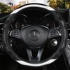 Os fabricantes fazem suprimentos automotivos capa de volante de silicone fibra de carbono quatro estações disponíveis multi-cor anti-off resistente ao desgaste tampa do punho