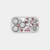 Adesivo Protetor de Lente Desenho Hello Kitty para Apple 17P/17PM/18P/18PM Película de Lente Flor Fofa