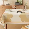Mantel Estilo Ins Impermeable y a Prueba de Aceite Mantel Sin Lavado Sensación de Lujo Ligero Gama Alta Nuevo 2026 Mantel Rectangular de PVC para Mesa de Café