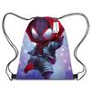 Mochila con cordón y estampado de Spiderman para estudiantes, bolso informal de bolsillo, novedad transfronteriza