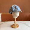 Nueva Llegada Gorra Octogonal de Mezclilla para Mujer Versátil Casual Moda Gorra de Moda Gorra de Repartidor Gorra de Estudiante Viajes Compras Gorra Delgada