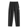 Pantalones Cargo Transpirables Casuales de Verano, Pantalones Largos de Pierna Recta de Color Sólido, Marca de Moda con Bolsillos Grandes, Pantalones Casuales