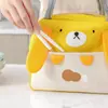 Nueva bolsa de almuerzo de dibujos animados linda, engrosada, impermeable y aislante, perfecta para que estudiantes y trabajadores de oficina lleven su almuerzo