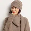 Cachemira Otoño/Invierno 2026 Nuevo Cuello Protector de Punto Cálido de Alta Gama para Mujer con Hebilla Patrón Espina de Pescado Bufanda Pequeña