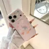 Funda rosa ins con reloj y postre de conejo para iPhone 17 Pro Max, accesorios 3D para Apple 16 Pro, 15
