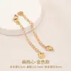 Cadena de extensión de acero de titanio, pulsera de perlas ajustable, cadena de extensión para collar, cadena para clavícula, cadena de cola, accesorios de cadena con cierre de langosta