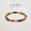 Outlet de Fábrica Nuevo Color Pulsera de Turmalina Ins Nicho Colgante de Orquídea Suzuki Pulsera de Cristal Ruyi para Novia
