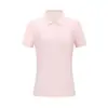 Camiseta Polo Deportiva Ligera para Mujer de 175g para Exteriores con Logo Estampado, Camiseta de Manga Corta de Tacto Helado para Verano, Uniforme de Equipo con Estampado de Logo