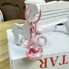Llave de Gato con Huella de Gato de Arena Líquida DIY Colgante de Botella Flotante con Arena Líquida Infundida en Aceite Colgante Pequeño Regalo para Bolsa