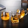 Copo de Vidro Borossilicato Espesso para Caneca com Divisor de Chá Tigela de Chá Grande Acessórios para Cerimônia do Chá Venda por Atacado