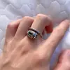 Anillo para Hombres Mayores Apertura Ajustable Hip-Hop Diseño de Nicho Marca de Moda Fría Anillo Anillo para Dedo de Comida