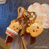 Llavero Colgante Serie Comida DIY Oso de Mantequilla Genuino Lindo Oso Postre Llavero