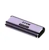 Adaptador USB 4.0 tipo C macho a C hembra 240W tipo L curvo tridimensional PD3.1 carga superrápida morado oscuro