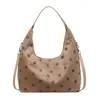 Bolso de axila infantil de ante Melard, diseño retro de lunares, bolso de hombro para niñas, gran capacidad, adecuado para salidas y como bolso de mano