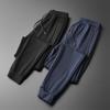 Pantalones casuales de hombre verano seda de hielo pantalones de aire acondicionado pantalones transpirables para hombre pantalones sueltos con cordón en el tobillo hombres 21315