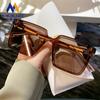 Gafas de Sol Cuadradas de Moda para Internet Mujer Sesión de Fotos Callejera Anti-UV Gafas de Sol de Montura Grande para Mujer Estilo Coreano Look Delgado Gafas de Sol de Moda