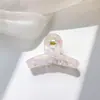 Pinza Pequeña de Verano de Color Caramelo de Nicho con un Toque de Lujo, Pinza Lateral Floral de Acrílico Transparente para Niñas