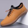 Nuevos Zapatos Casuales de Cuero para Hombre Otoño 2024, Mocasines de Suela Suave y Superficie Suave, Zapatos Blancos Versátiles para Hombre 9985