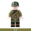 Bloques de Construcción Militares de la Segunda Guerra Mundial de Terceros Transfronterizos Soldados Estadounidenses Paquete Individual Soldados Juguetes de Partículas Pequeñas Regalos Ensamblados