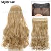 Fabricante de Cortina de Cabello para Peluca Venta al por Mayor Comercio Exterior Transfronterizo Ola Grande Fibra Química Hilo de Pesca Cortina de Cabello Rizado Extensión de Cabello Sin Costuras Pieza de Peluca