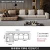Juego de Sofás Minimalista Lawrence de Piel Genuina, Sala de Estar de Doble Cara, Estilo Moderno de Diseñador, Adecuado para Villas y Hogares de Diversos Tamaños, Lujo Ligero
