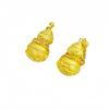 Tienda de Oro Mismo Estilo Alta Retención de Color Arena Dorada Antigua Artesanía Fina Grabado en Relieve No Mancha Colgante de Calabaza Nuevo Estilo Chino Colgante de Calabaza