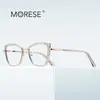 Gafas de moda anti luz azul 3148 doradas TR huecas espejo plano moda marco decorativo esencial para mujeres de cara grande europeas y americanas