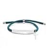 Pulsera Personalizada Publicidad Transfronteriza Logo Personalizado Multicolor Cruz Regalo Navideño Pulsera Trenzada Grabada de Acero de Titanio