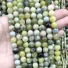 Cuentas de jade Flor Rusa natural para pulsera DIY, cuentas para pulsera, cuentas sueltas de jade Flor Rusa, joyería, productos semiacabados