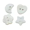 Botões de Concha com Formato Especial Botões de Concha Pérola Flor de Ameixa Coração Estrela de Cinco Pontas Lua Botões de Concha em Formato de Lua Botões Artesanais DIY