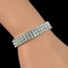 Pulsera de cuerda elástica de diamantes completos de venta caliente transfronteriza para mujer estilo coreano todo-partido famosa en la red pulsera de diamantes de imitación BLINGBLING joyería