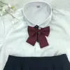 Corbata de Moño Lisa de Sarga Jk Esquina Plana Raíz de Pluma Lazo Japonés Uniforme de Sairman Todo-partido Accesorios Básicos de Uniforme Escolar