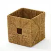 Cesta de Almacenamiento Hecha de Jacinto de Agua Tejido, Cesta de Almacenamiento Plegable Hecha a Mano, Más Vendida en Amazon, Almacenamiento Natural para Exteriores para Acampar