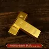 Barras de Ouro Simuladas Ornamentos de Latão Sólido Tijolos Falsos de Ouro Pepitas de Ouro Amostras Banhadas a Ouro Adereços de Ouro Chinês Cobre Puro