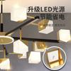 Lustre para Sala de Estar Nórdico Famoso na Internet LED Restaurante Quarto Luminárias Moderno Simples Alto Padrão Luz Luxuosa Lâmpada para Sala de Estar