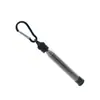 Tubo soplador de fuego de acero inoxidable tubo soplador de fuego Fuelles de bolsillo herramienta para fogata de camping palo soplador de fuego retráctil