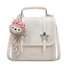 Mochila de Cor Contrastante para Mulheres 2026 Primavera Nova Tendência Moda Versátil para o Dia a Dia Pequena Mochila Bolsa de Ombro Bolsa Transversal
